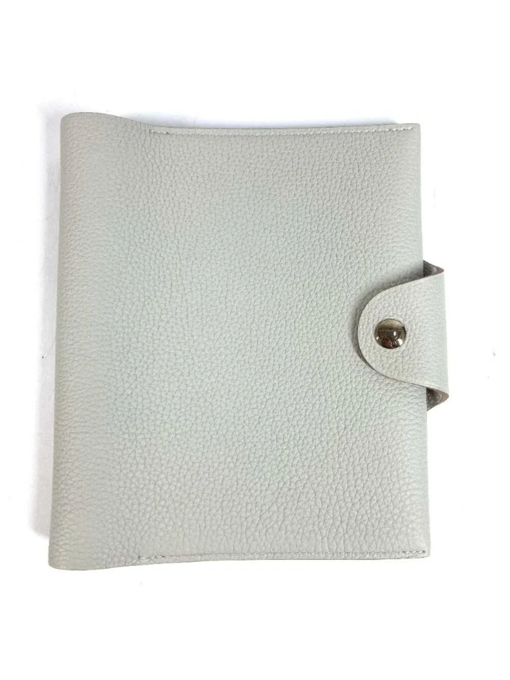 Hermes Notebook Cover Ulysse Neo PM Leather Light Gray Agenda
